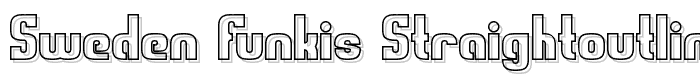 Sweden Funkis StraightOutlined font